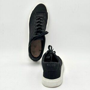 KOIO Capri Canvas Mens Low Top Luxury Sneakers Black Tennis Active Preppy Shoes